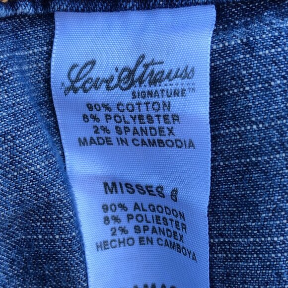 Levis Jeans Blue Stretch Low Rise Waistband Y2K Flare No Back Pockets Womens 8 - Picture 6 of 9